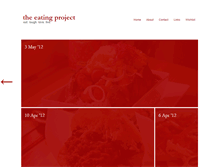Tablet Screenshot of eatingproject.com